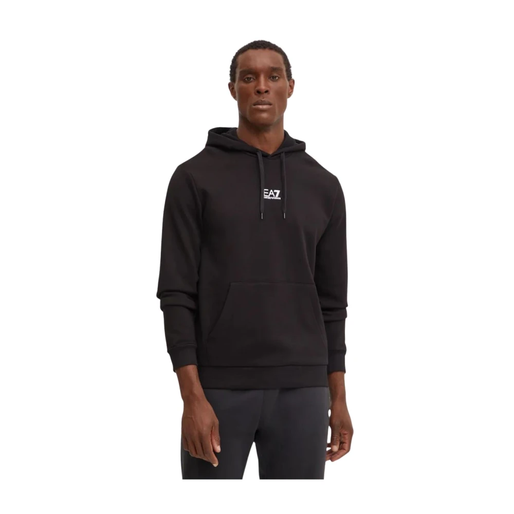 Emporio Armani Ea7 Herr Svart Sweatshirts & Hoodies S, Hoodies