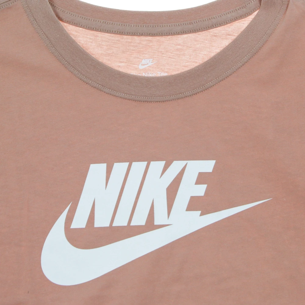Nike Iconic Crop Tee Pink Dames