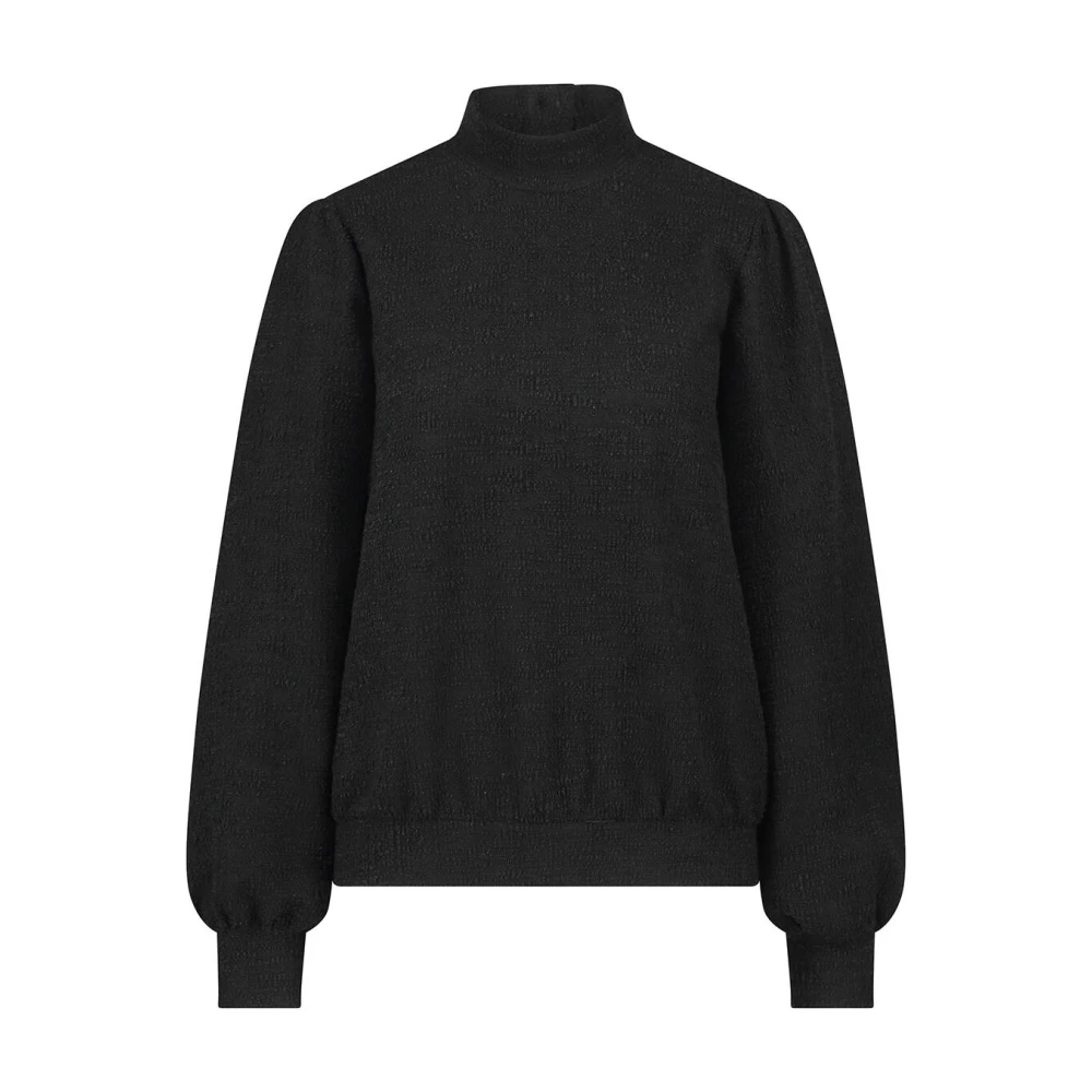 Tramontana Stretch Tweed Jumper Pullover Black Dames