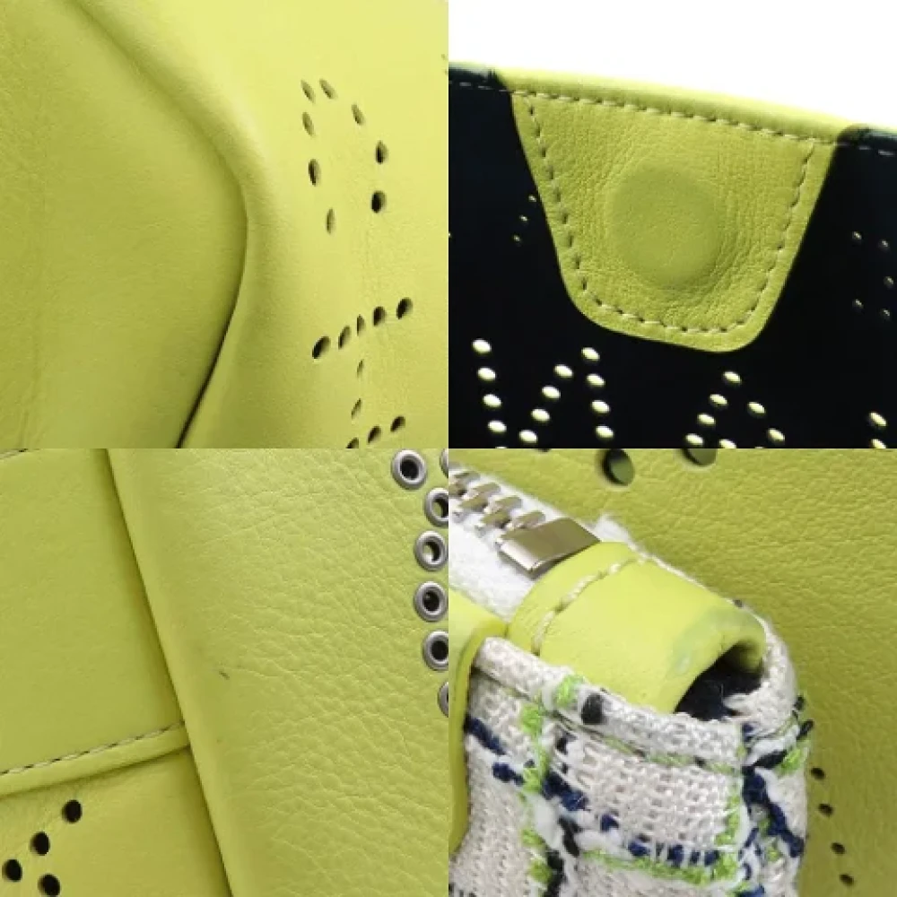 Chanel Vintage Pre-owned Leather chanel-bags Yellow Dames