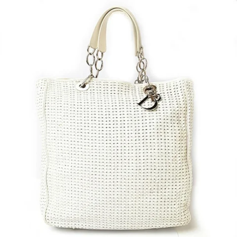 Dior Vintage Pre-owned Fabric dior-bags White Dames