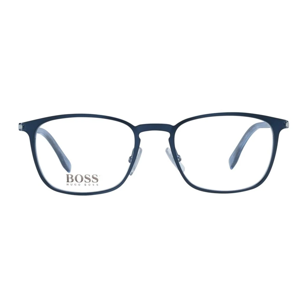 Hugo Boss Blauwe Rechthoekige Optische Brillen Blue Heren