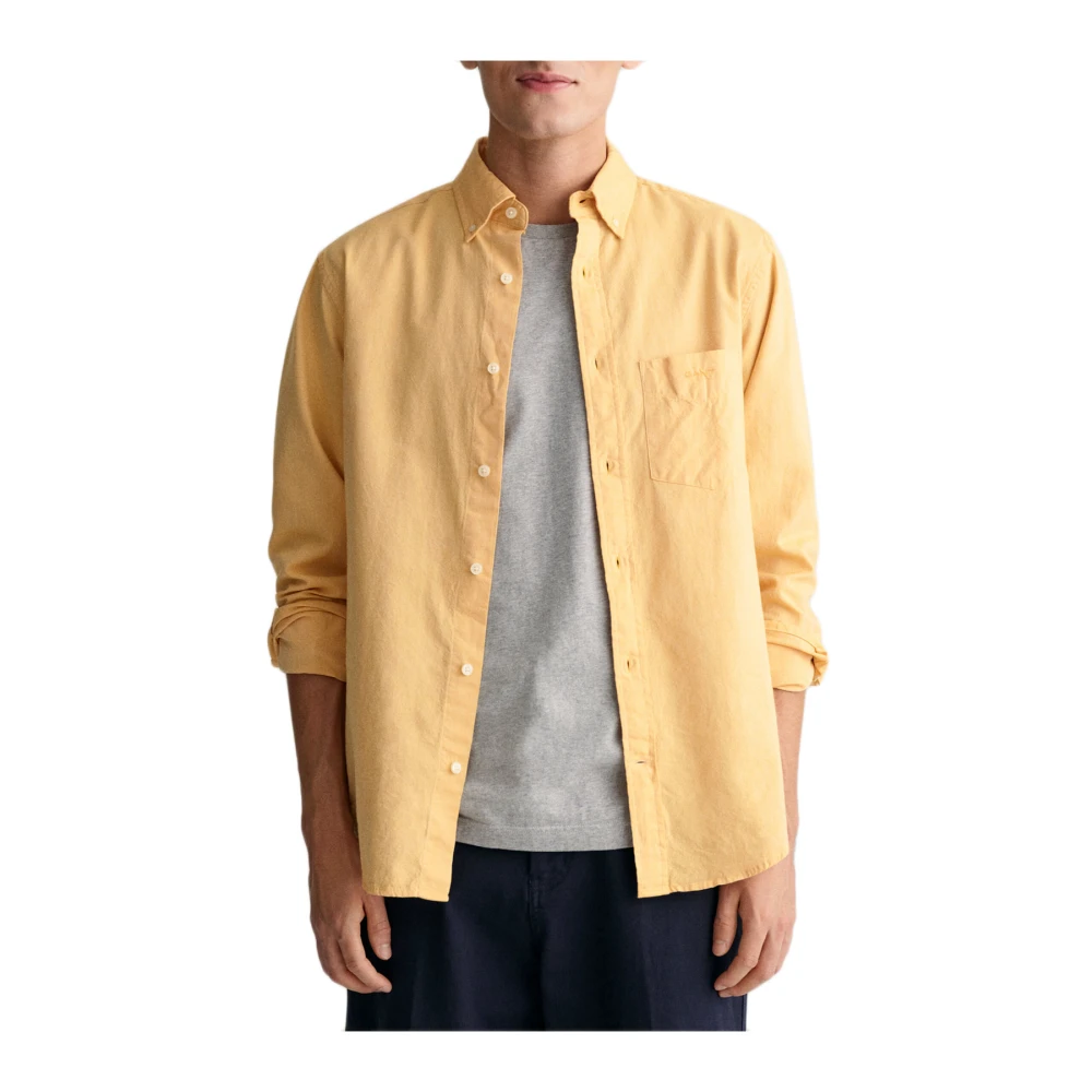 Gant Klassisk Oxford Skjorta Yellow, Herr