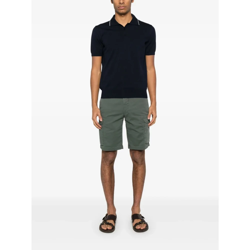 Incotex Korte Shorts voor Mannen Green Heren