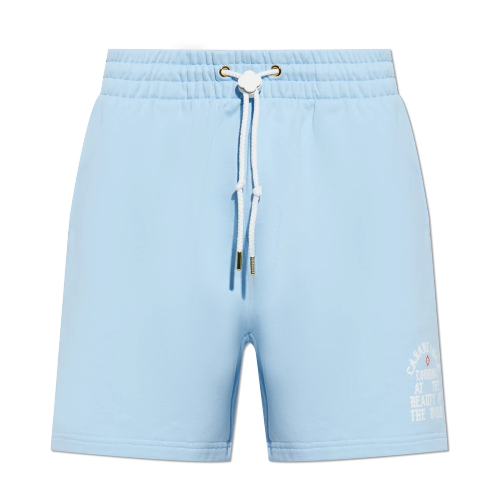 Casablanca Logo shorts Blue Heren