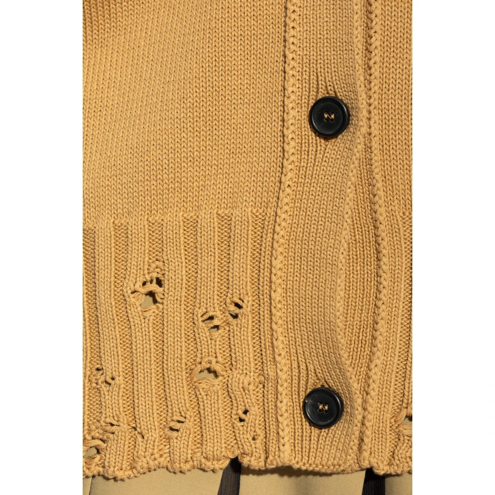 Marni Katoenen vest Brown Dames