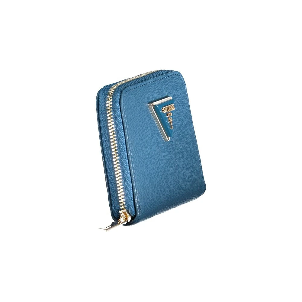 Guess Blauwe Polyethyleen Portemonnee met Rits Blue Dames