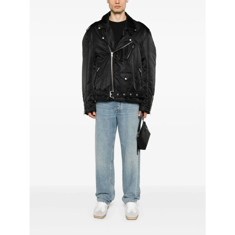 MM6 Maison Margiela Gewatteerd Bikerjack Black Heren