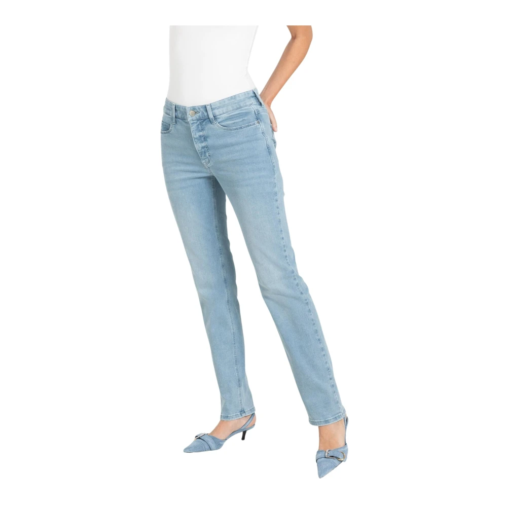 Mac Women's Blue Slim Fit Jeans, 3XL, Dream Straight Jeans