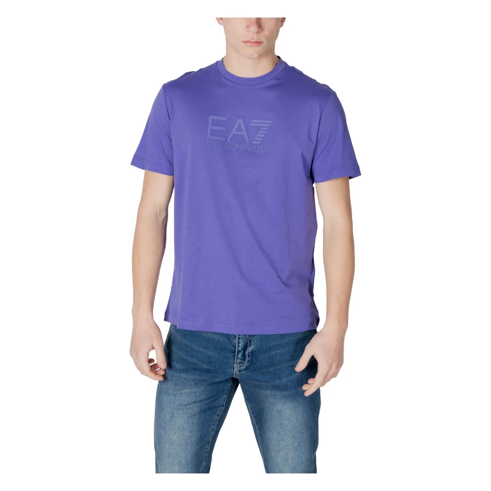 Emporio Armani Ea7 Herren Violett Oberteile, Lila, Xsgröße: