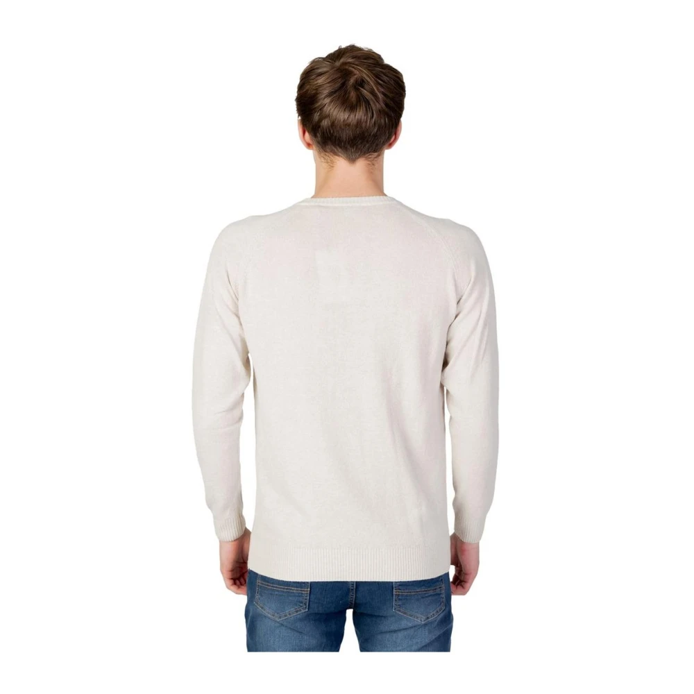 U.s. Polo Assn. Beige Wool Blend T-Shirt Heren Jersey Beige Heren