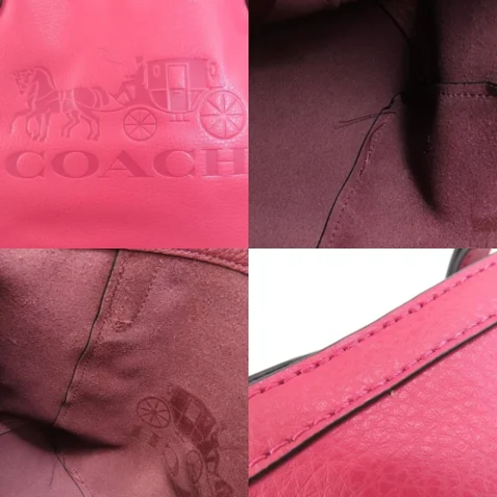 Coach Pre-owned Leather handbags Pink Dames