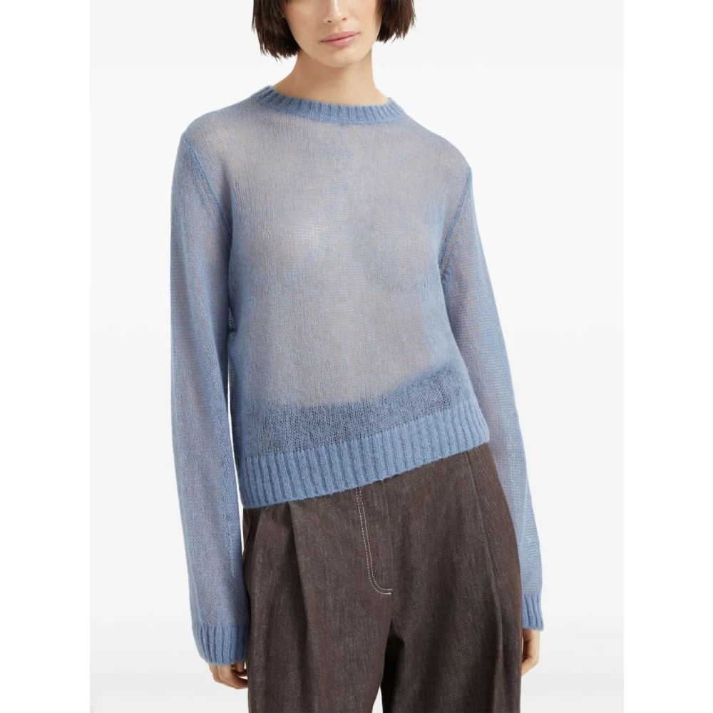 BRUNELLO CUCINELLI Blauwe Avion Sweater Blue Dames