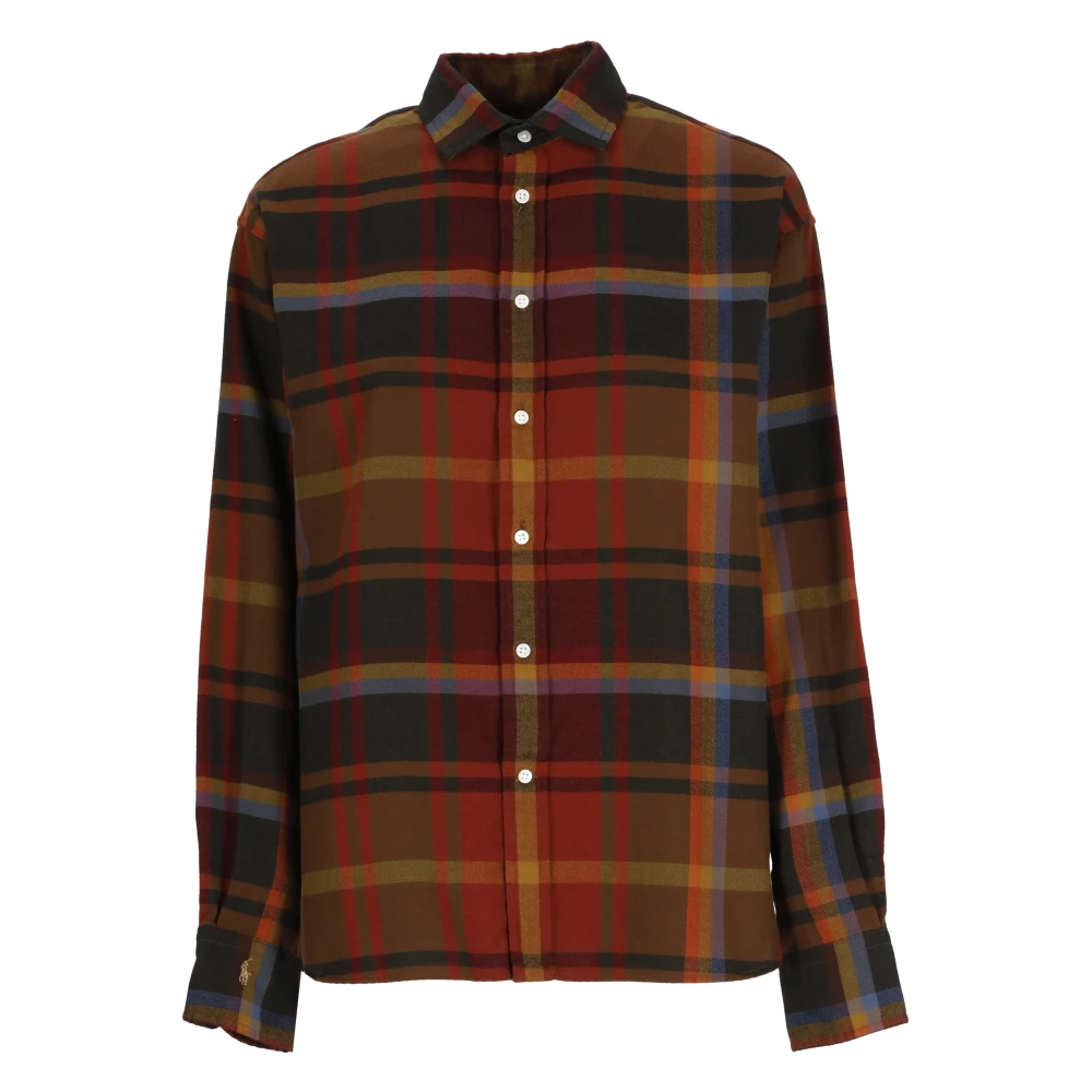 Ralph Lauren Bordeaux Tartan Katoenen Overhemd Multicolor Dames