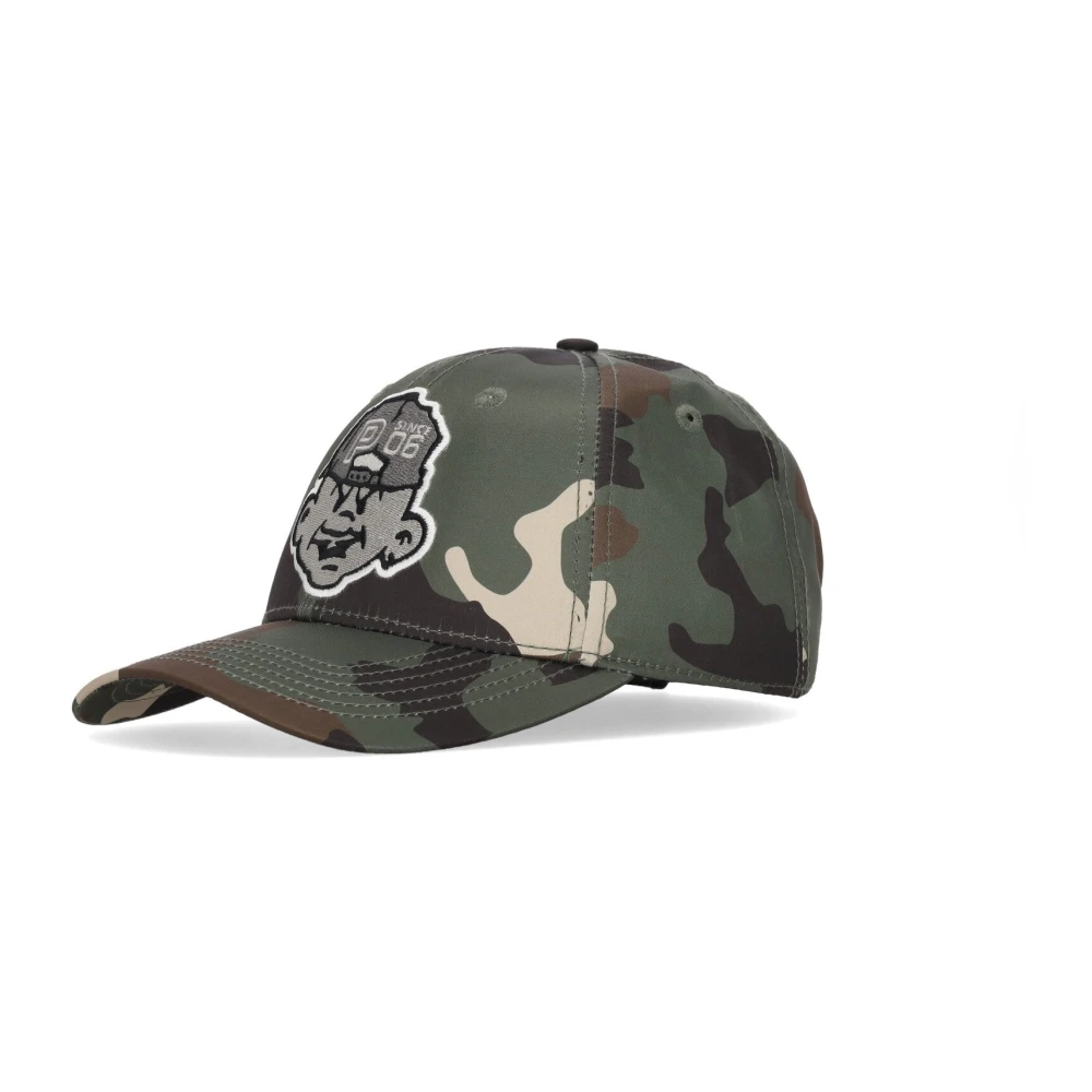 Propaganda Camo Baseball Cap Gebogen Klep Geborduurd Multicolor Heren