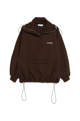 brown-zip-up-drawstring-outerwear