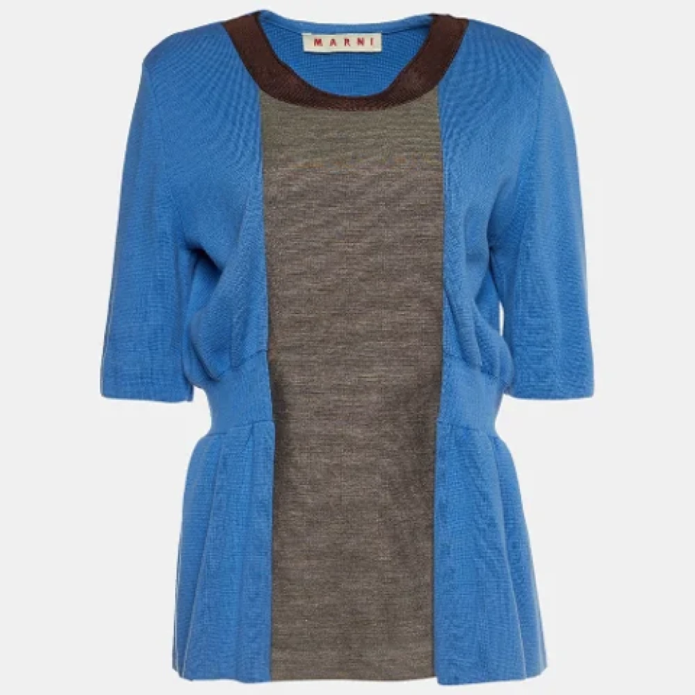 Marni Pre-owned Knit tops Blue Dames