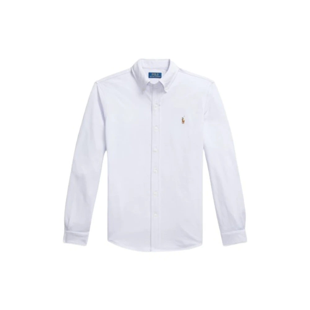 Polo Ralph Lauren Oxford Mesh Katoenen Overhemd Purple Heren