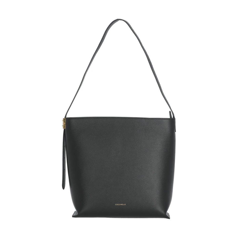COCCINELLE C-Me Lock Handbag Grained Leather Noir - Image 3
