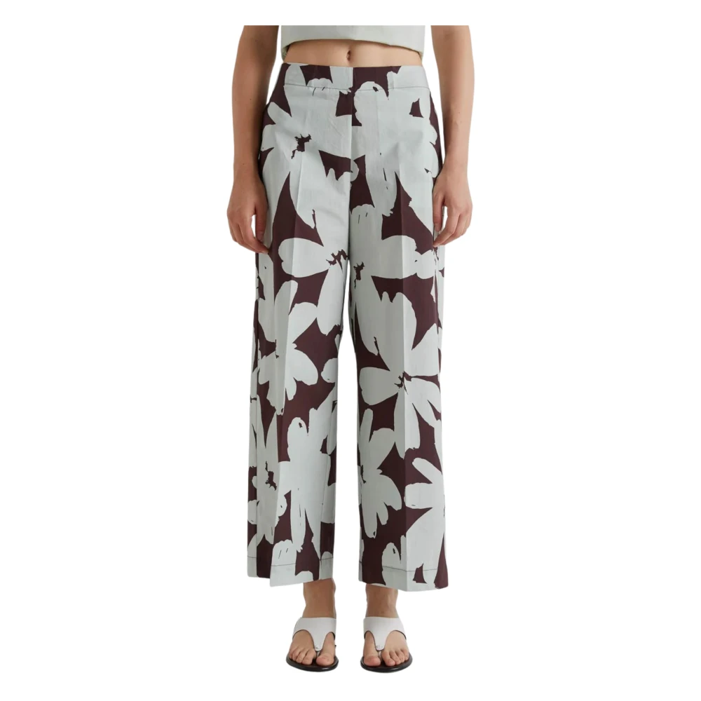 Meimeij Women's Multicolor Cropped Trousers - Cropped Trousers - L - Trousers