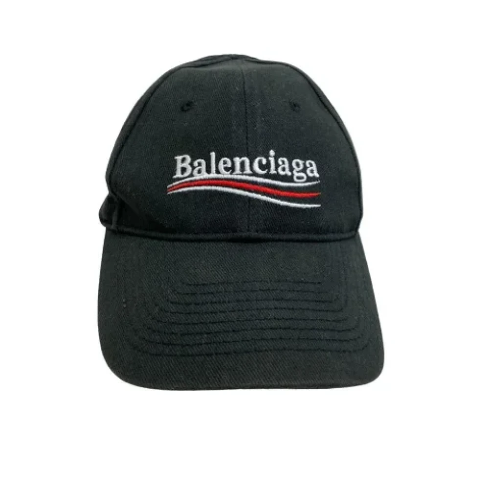 Balenciaga Vintage Pre-owned Cotton hats Black Heren