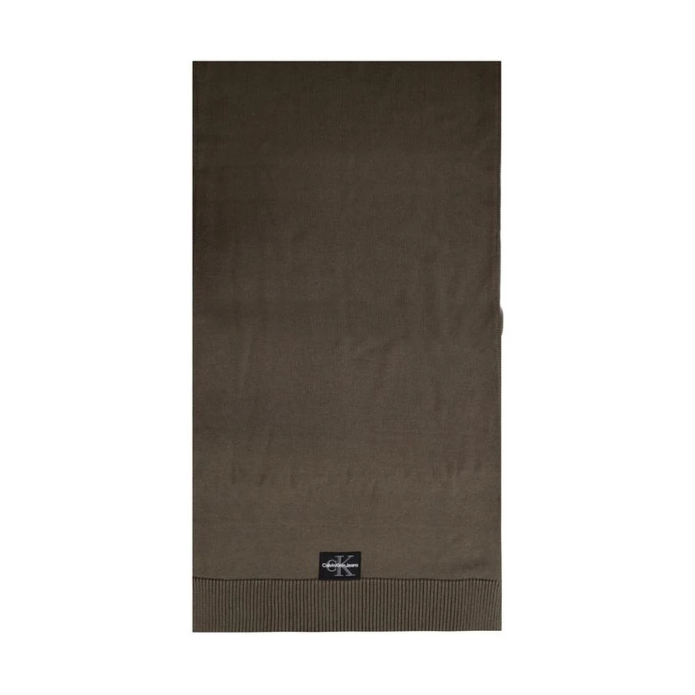 Calvin Klein Jeans Bruin Katoen Acryl Blend Sjaal Brown Heren