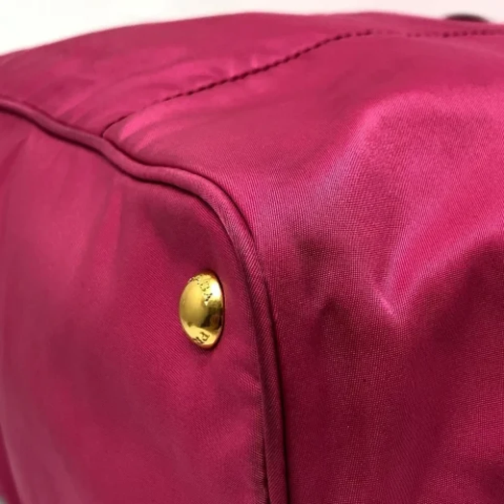 Prada Vintage Pre-owned Leather shoulder-bags Pink Dames