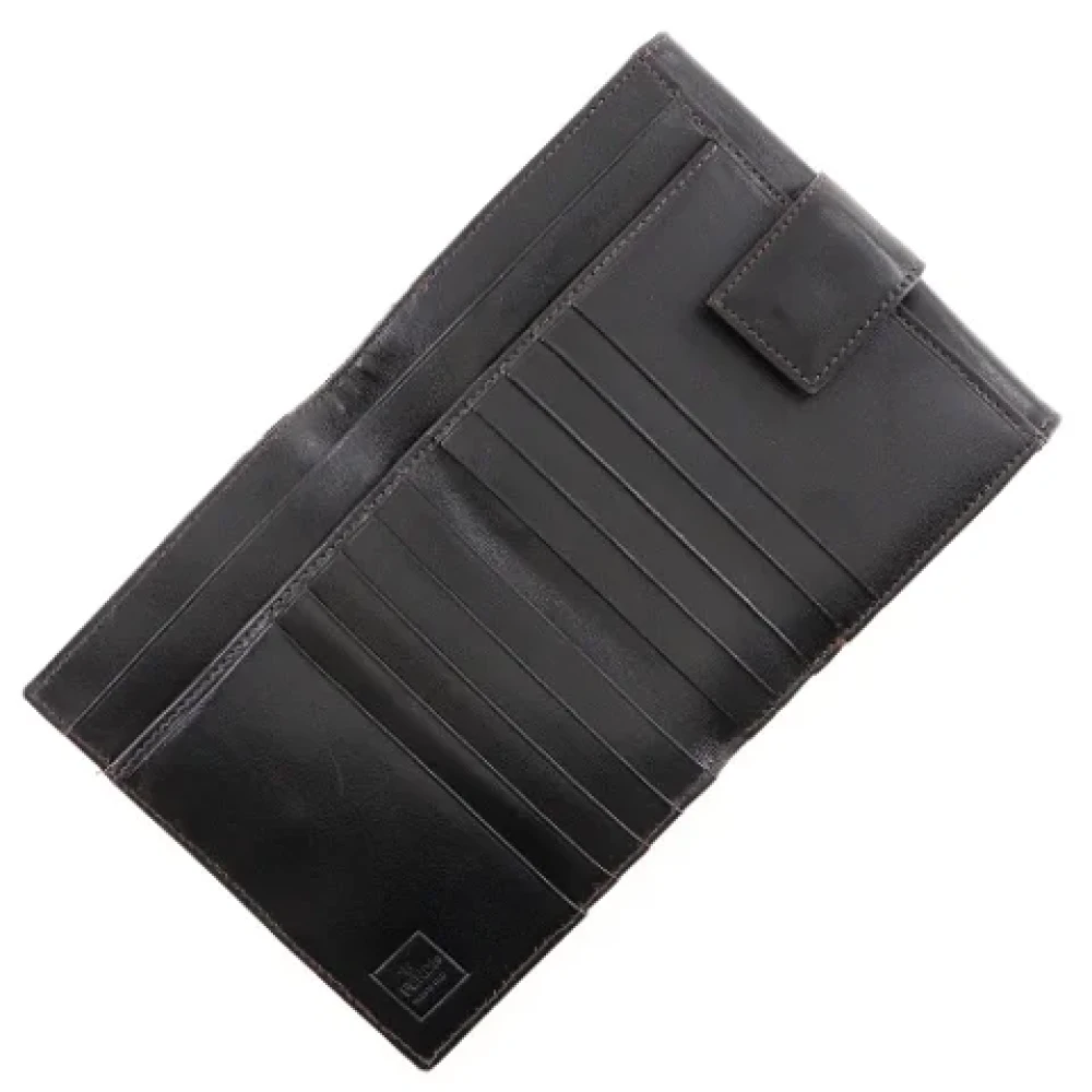 Fendi Vintage Pre-owned Canvas wallets Brown Dames