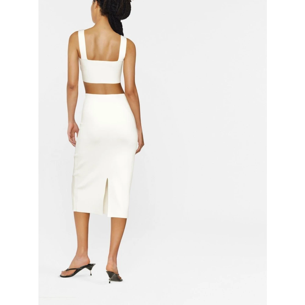 Victoria Beckham Witte Bandeau Top White Dames