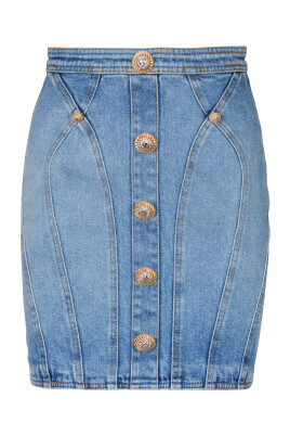 buttoned-denim-skirt