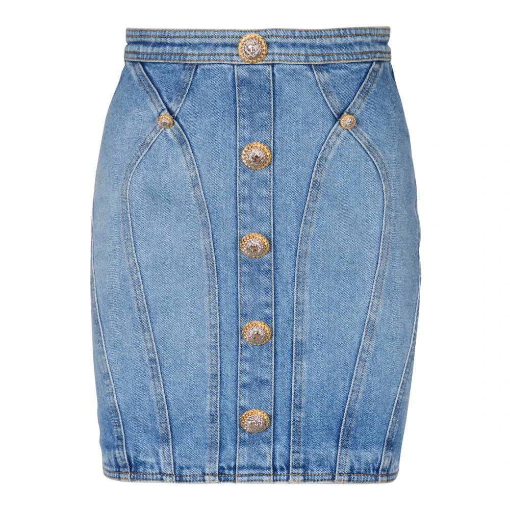 Skirts > Denim Skirts - - Balmain - Modalova