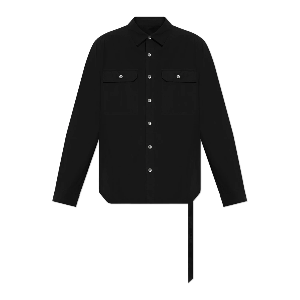 Rick Owens Overhemd met zakken Black Heren