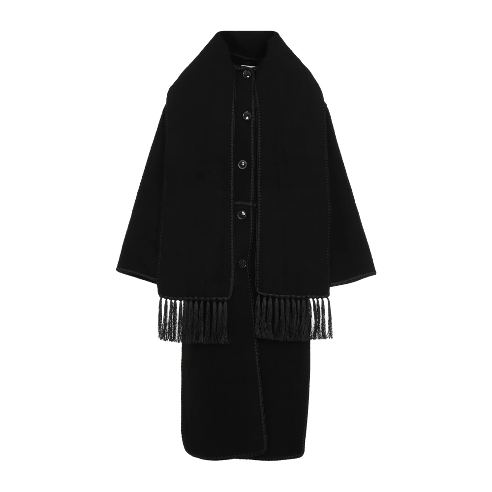 TotêMe Zwarte Jas voor Vrouwen Aw24 Black Dames