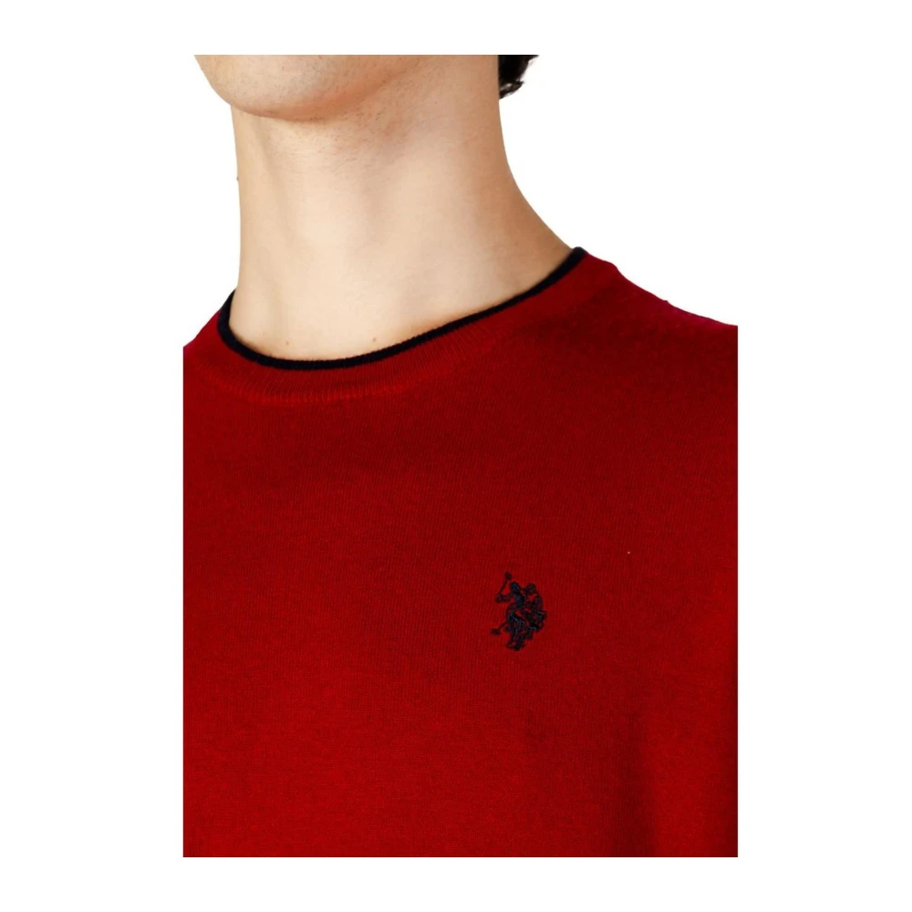 U.s. Polo Assn. Blend Gebreide Trui Herfst Winter Collectie Red Heren