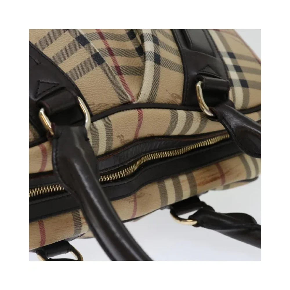 Burberry Vintage Pre-owned Fabric handbags Beige Dames