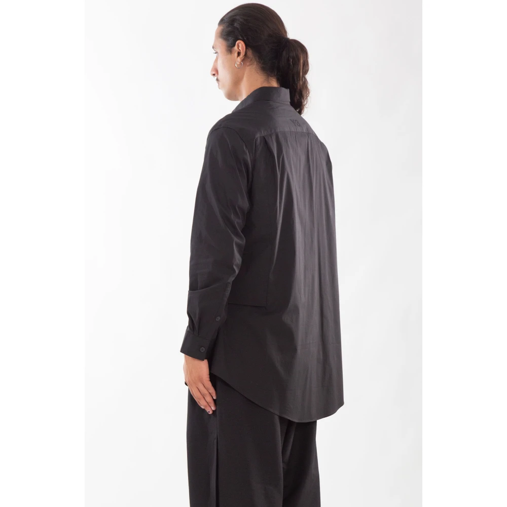 Y-3 Zwarte Cargo Shirt voor Mannen Black Heren