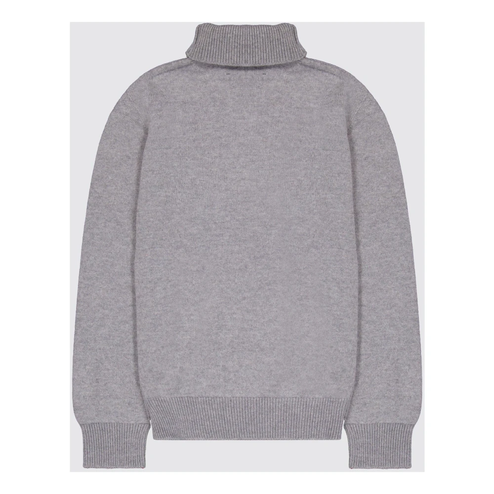 Laneus Cashmere Merino Turtleneck Sweater Gray Heren