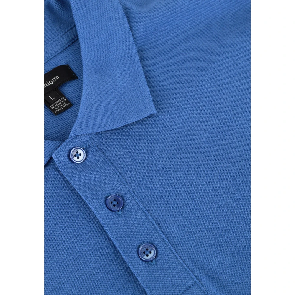 Matinique Blauwe Polo met Melange Textuur Blue Heren