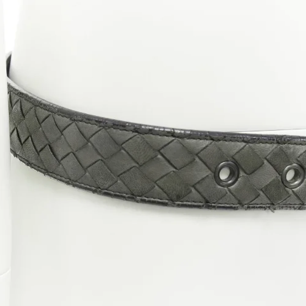 Bottega Veneta Vintage Pre-owned Leather belts Gray Heren