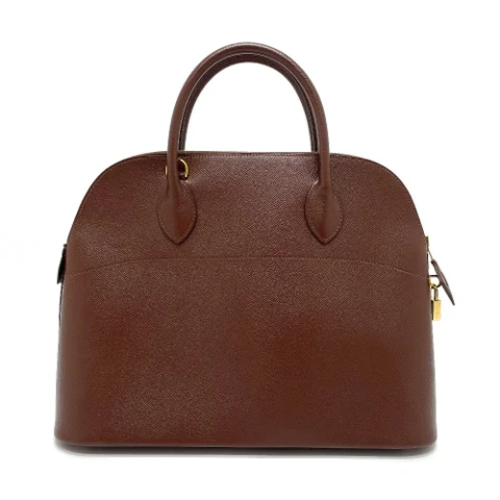 Hermès Vintage Pre-owned Leather handbags Brown Dames