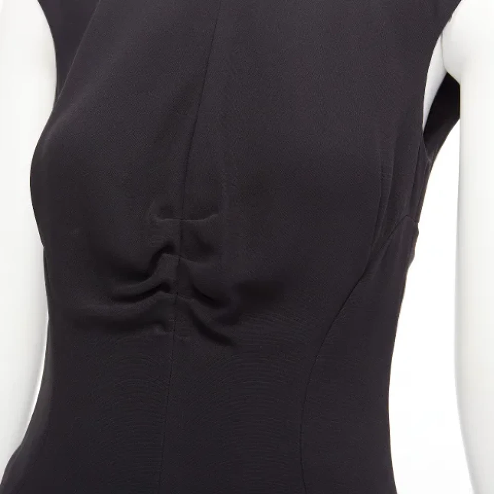 Chanel Vintage Pre-owned Silk dresses Black Dames