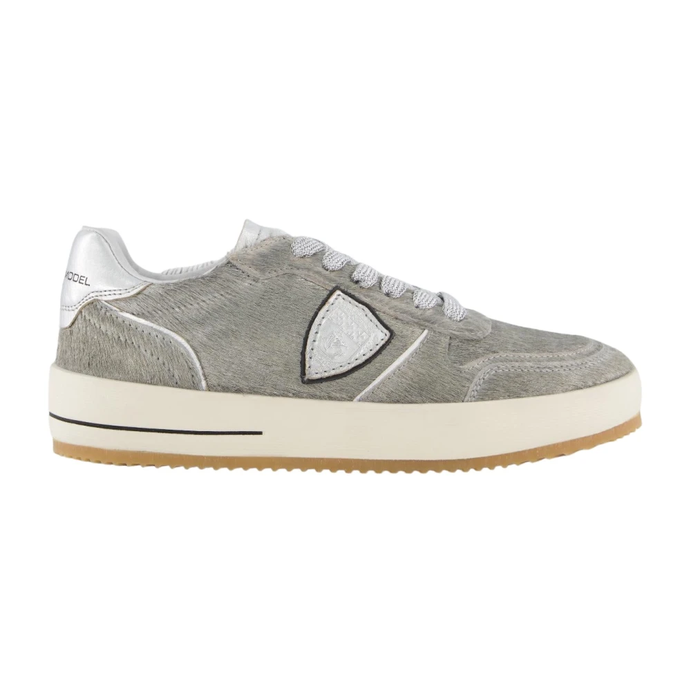 Philippe Model Women's Gray Sneakers, 5 Uk, Low Woman Trainers Stylish Comfortable