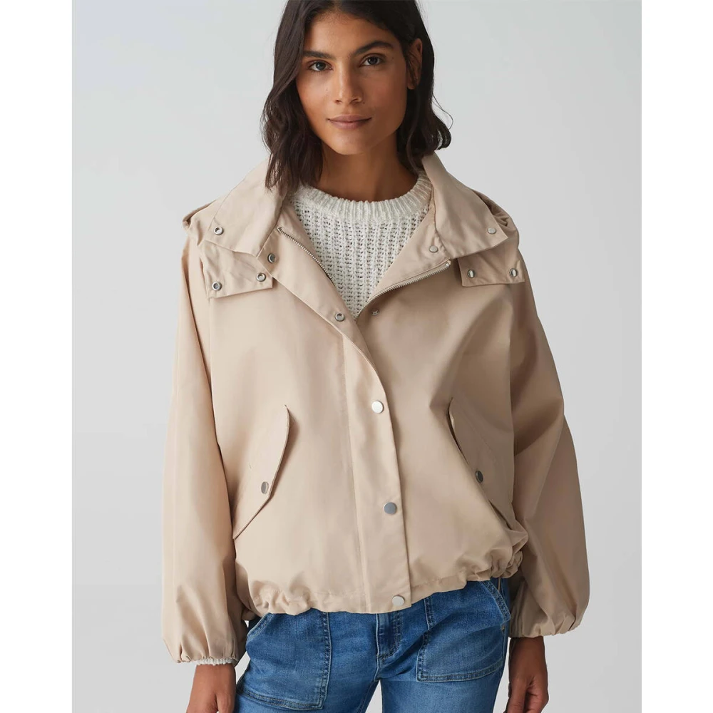 Opus Stijlvolle Jas Hilvi Beige Dames