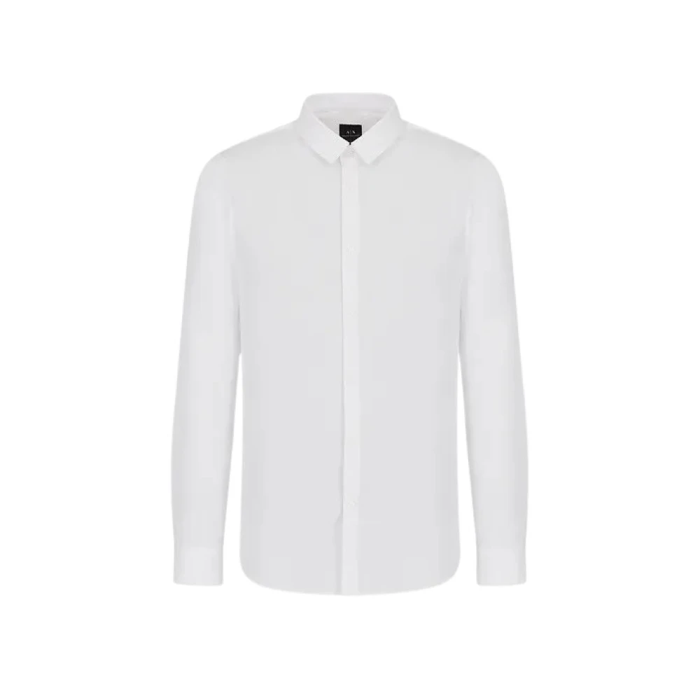 Armani Exchange Men's White Formal Shirts,, Stylish Shirt Extra Large