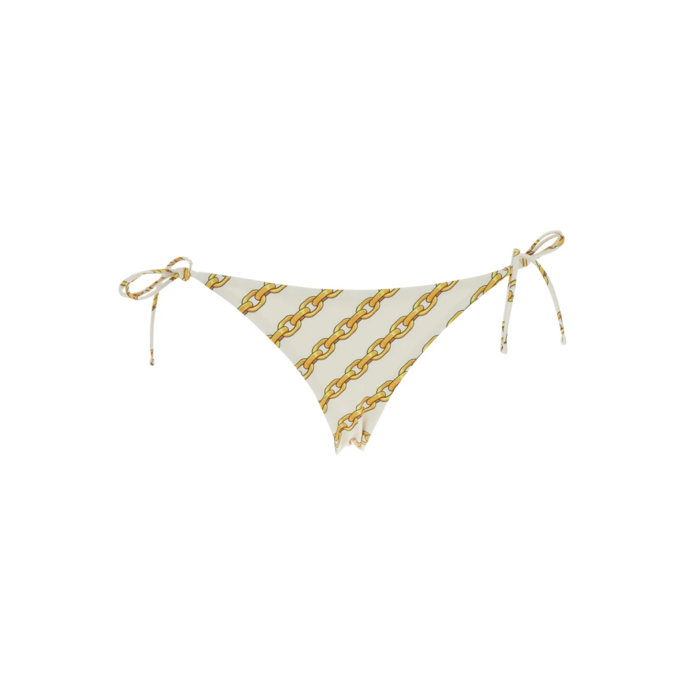 Versace Witte Bikini Broek met Kettingprint White Dames