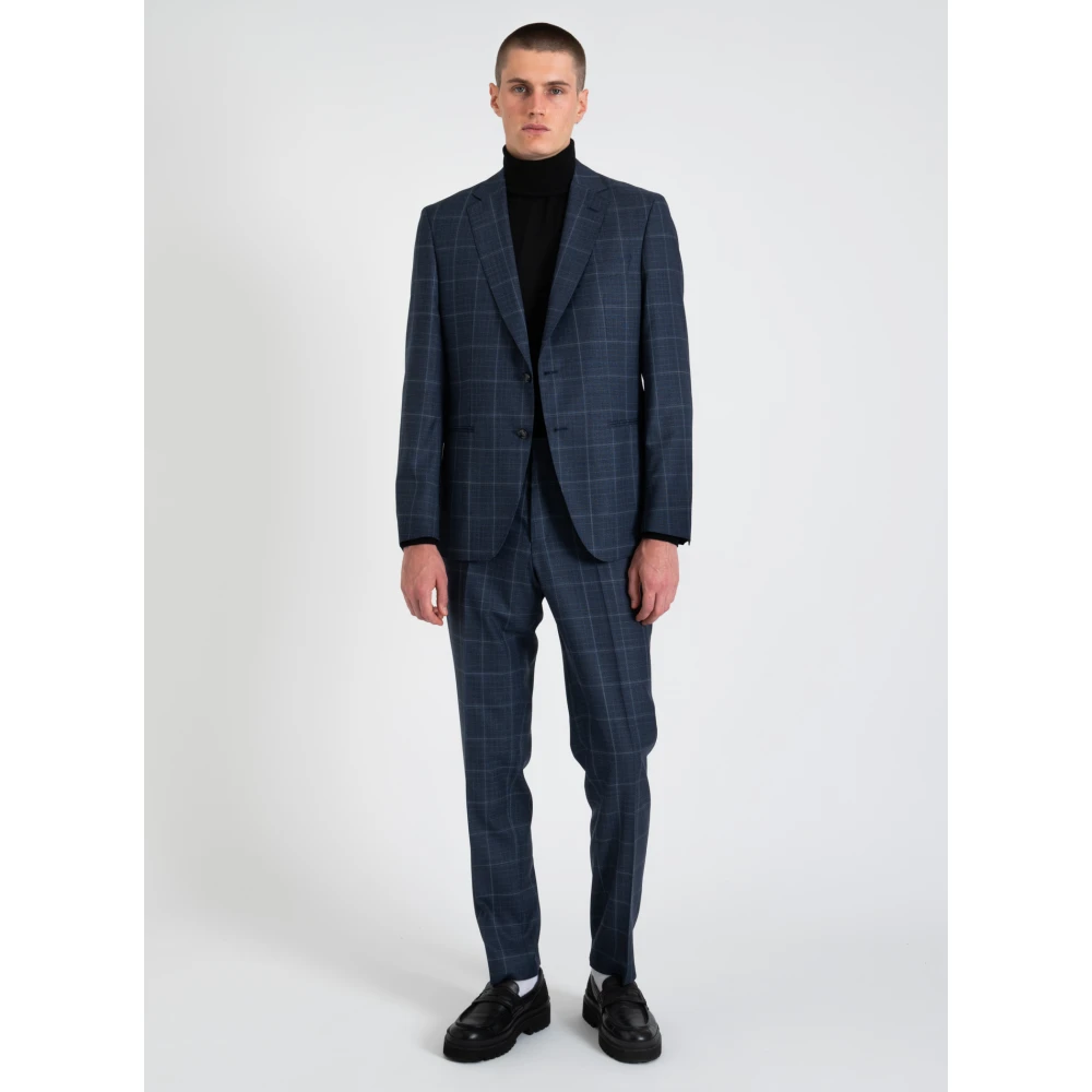 Hugo Boss Klassieke Wollen Blazer Blue Heren