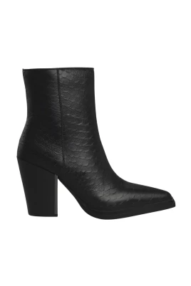 High Ankle Boot Wide Heel