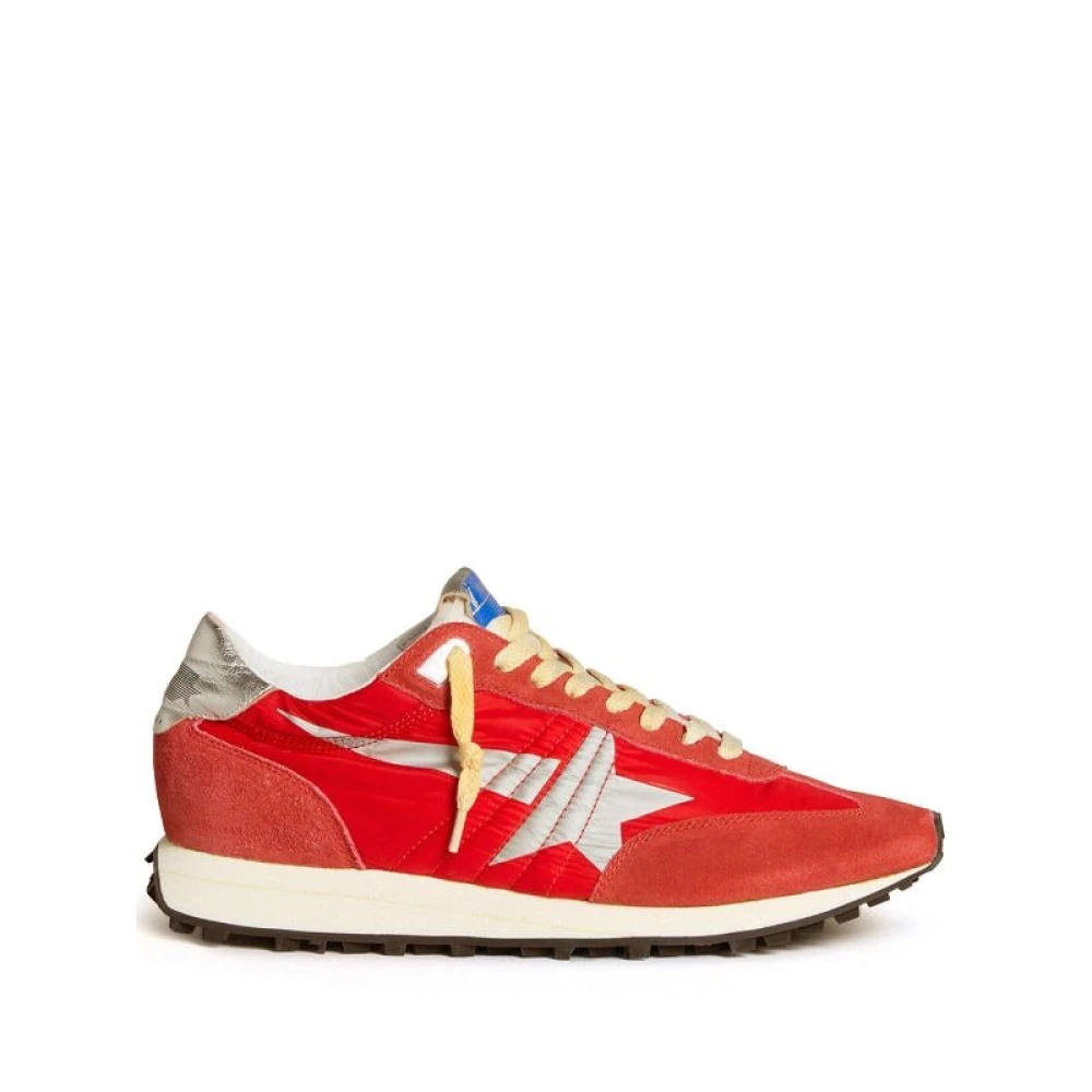 Golden Goose Rode en Grijze Running Sneakers Dames Schoenen Rood