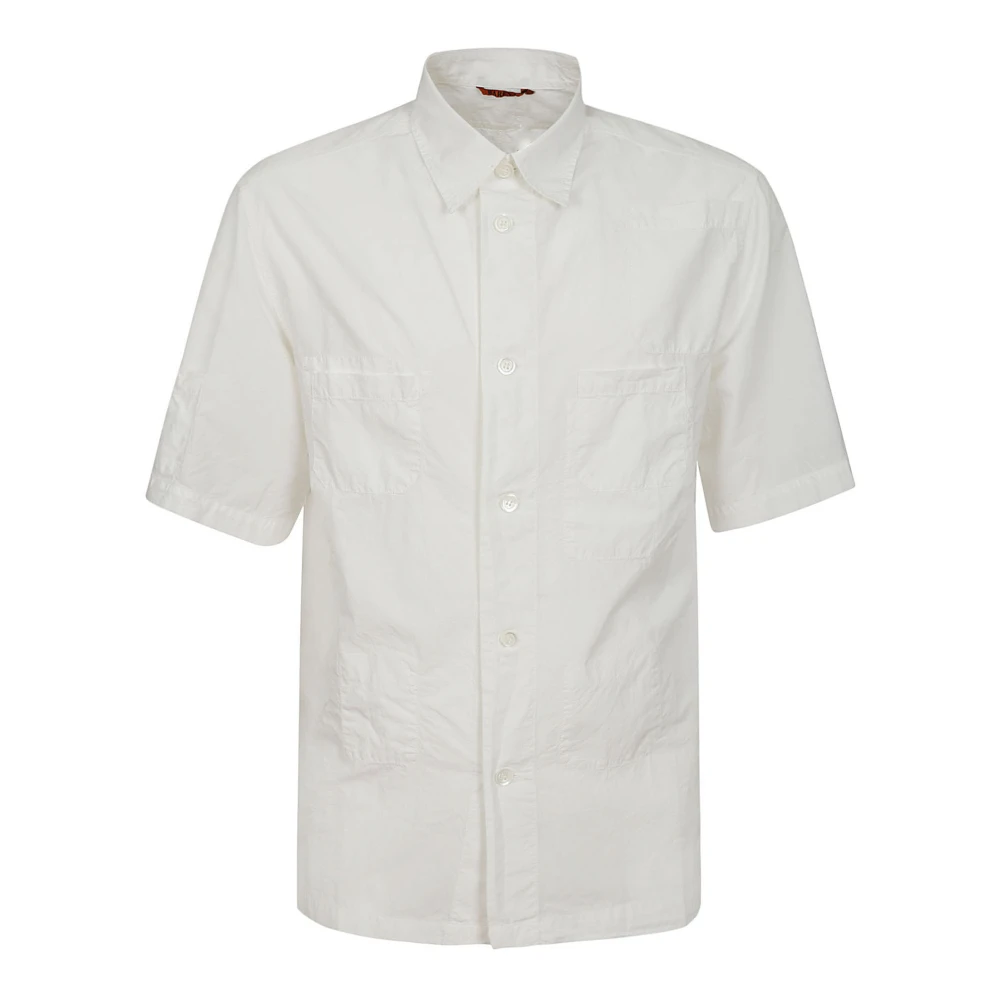 Barena Venezia Witte Katoenen Overhemd met Geborduurd Zakje White Heren