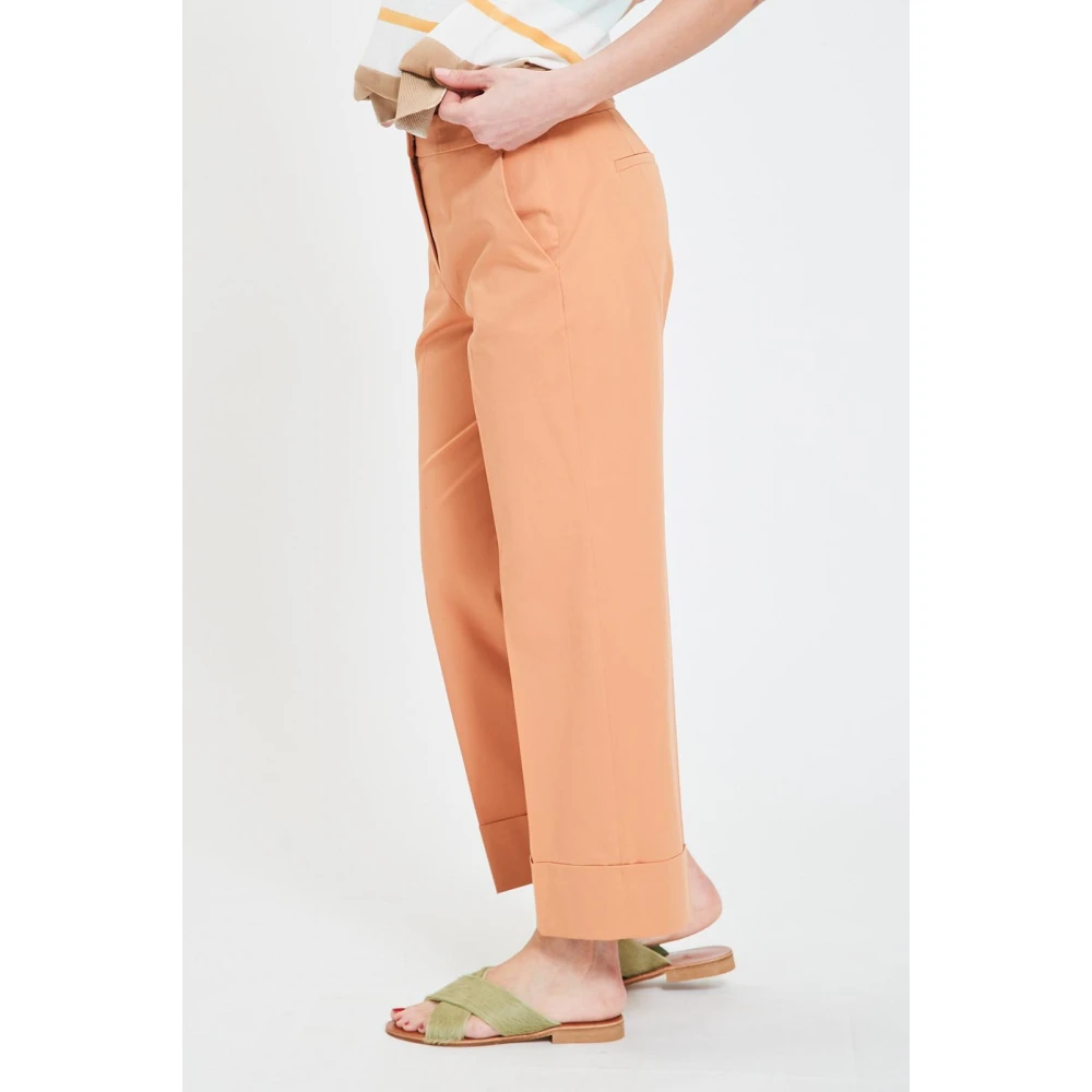 Via Masini 80 Stijlvolle Herenbroek Orange Dames